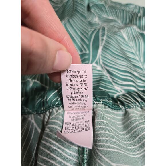 Victoria's secret large women's green satin palm leaf boxer shorts - Picture 5 of 10